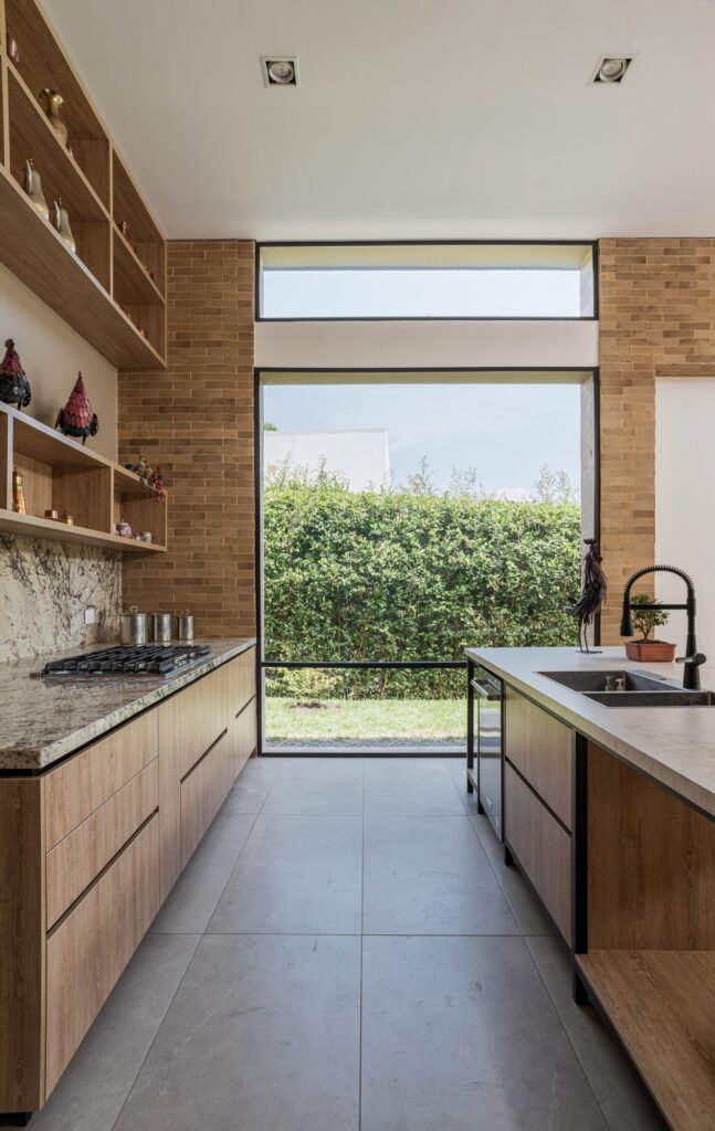 Detalle de materiales en cocina en proyecto Posada Eslava de CSARMIENTO